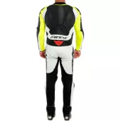 Kombinéza na motocykl Dainese ASSEN 2 BLACK/WHITE/FLUO YELLOW