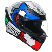 Helma na motorku integrální AGV K1 S Bang Matt Italy/Blue