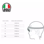 Helma na motorku integrální AGV K1 S Bang Matt Italy/Blue