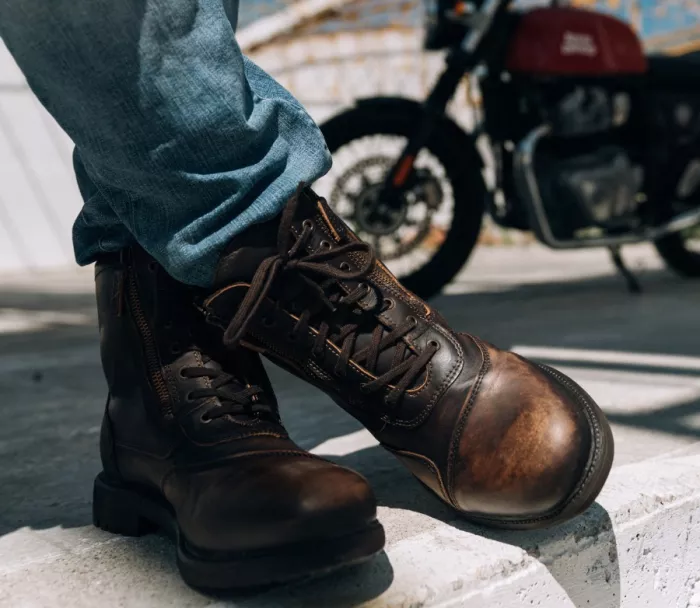 Boty na motorku Falco 747 Aviator dark brown