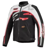 Bunda na moto Alpinestars Axton black/off white/bright red
