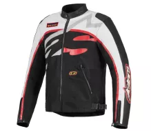 Bunda na moto Alpinestars Axton black/off white/bright red