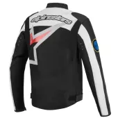 Bunda na moto Alpinestars Axton black/off white/bright red