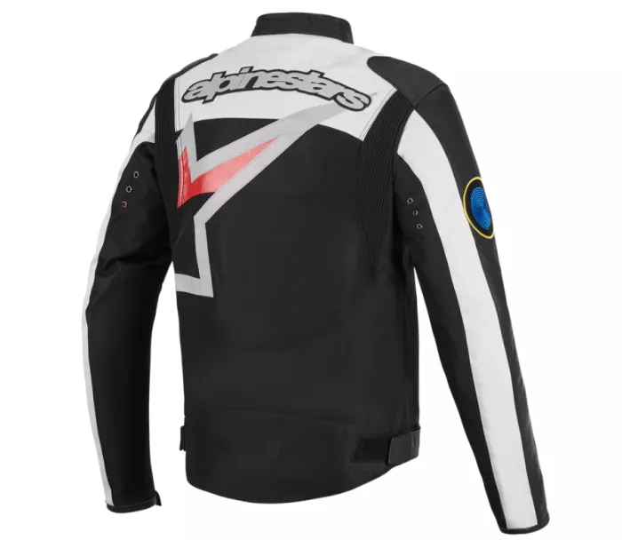 Bunda na moto Alpinestars Axton black/off white/bright red