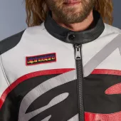 Bunda na moto Alpinestars Axton black/off white/bright red