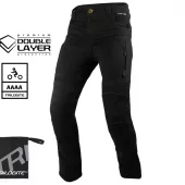 Kalhoty na moto Trilobite Parado doublelayer AAAA slim fit men jeans black level 2 (prodloužené)