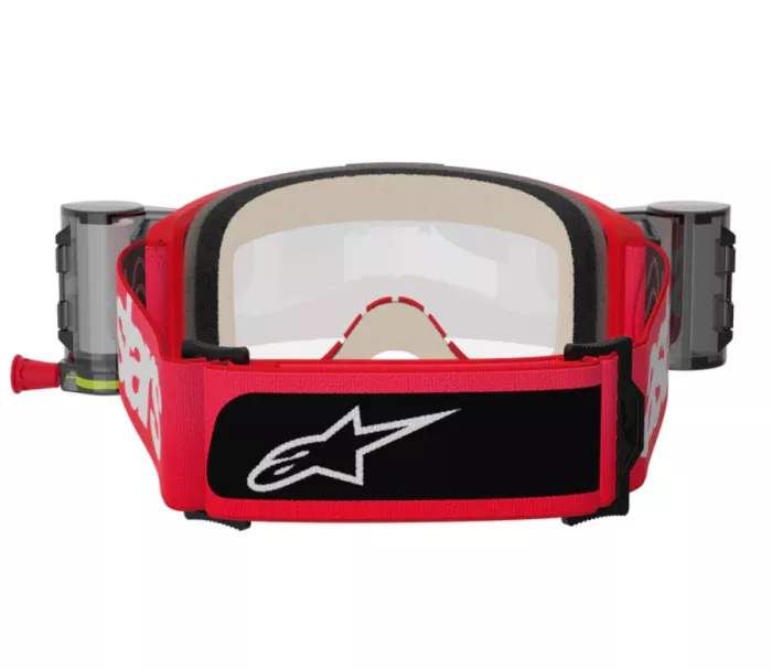 Brýle na motokros Alpinestars Vision 5 Blaze red/clear roll-off