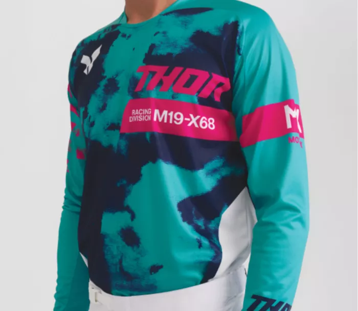 Pánský dres Thor Launchmode Bleach white/aqua