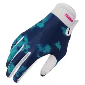 Motokrosové rukavice Thor Launchmode Bleach white/aqua