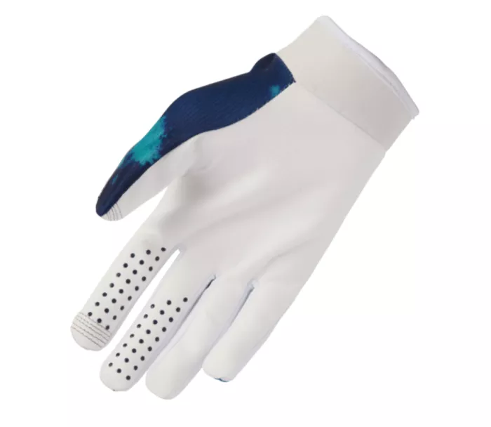 Motokrosové rukavice Thor Launchmode Bleach white/aqua