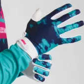 Motokrosové rukavice Thor Launchmode Bleach white/aqua