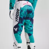 Motokrosové kalhoty Thor Launchmode Bleach white/aqua
