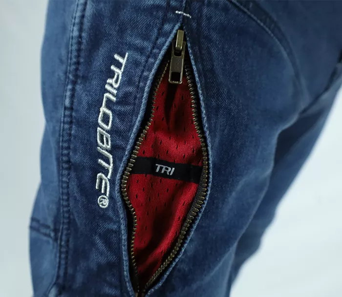 Dámské kalhoty Trilobite Parado doublelayer AAAA slim fit jeans blue level 2 (prodloužené)