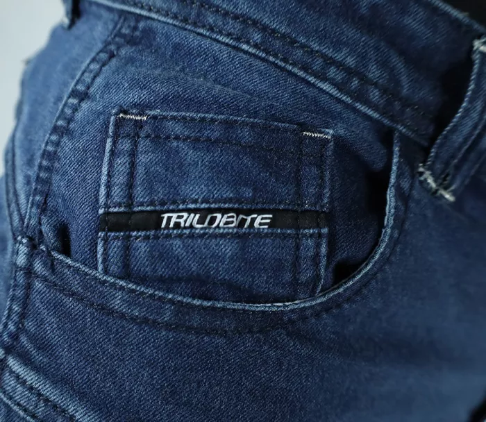 Dámské kalhoty Trilobite Parado doublelayer AAAA slim fit jeans blue level 2 (prodloužené)