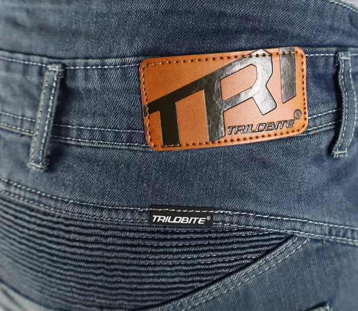 Motocyklové džíny Trilobite Parado doublelayer AAA regular fit men blue level 2 (zkrácené)