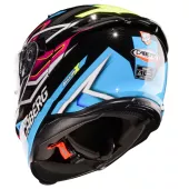 Helma na moto Caberg Avalon X Brama black/l. blue/yellow fluo/fuchsia