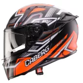 Helma na moto Caberg Avalon X Brama matt black/red fluo/anthracite
