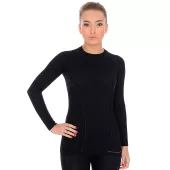 Dámské funkční tričko Brubeck LS12810 Active Wool black