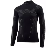 Brubeck Thermo Junior triko s dl.rukávem black/graphite