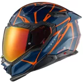 Helma na motocykl NEXX X.WST 3 B-SIDE teal blue/orange