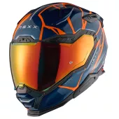 Helma na motocykl NEXX X.WST 3 B-SIDE teal blue/orange
