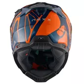 Helma na motocykl NEXX X.WST 3 B-SIDE teal blue/orange