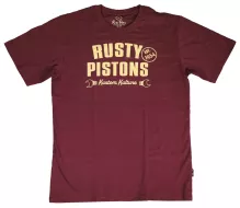 Pánské tričko Rusty Pistons Low Rod burgundy