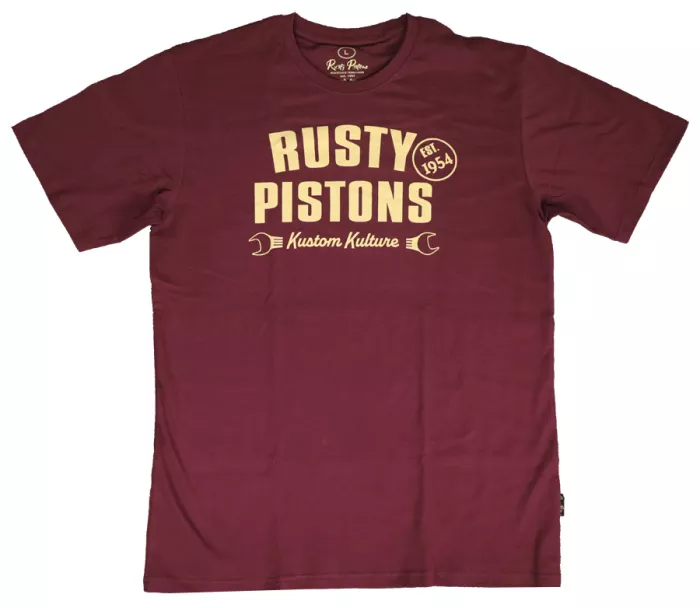 Pánské tričko Rusty Pistons Low Rod burgundy