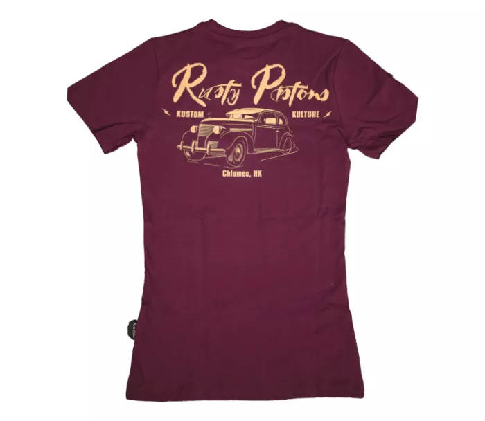 Dámské tričko Rusty Pistons Master 85 burgundy