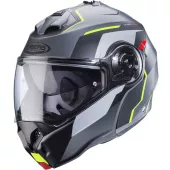 Helma na moto Caberg Duke Evo Move matt gun metal/black/yellow fluo