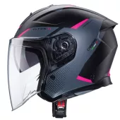 Helma na motorku Caberg Flyon II black/grey/fuchsia