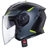 Helma na motorku Caberg Flyon II black/grey/yellow fluo