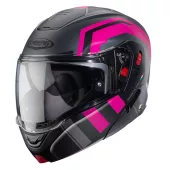 Helma na moto Caberg Horus X Road matt gun metal/black/fuchsia