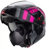 Helma na moto Caberg Horus X Road matt gun metal/black/fuchsia