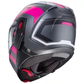 Helma na moto Caberg Horus X Road matt gun metal/black/fuchsia