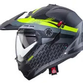 Helma na moto Caberg Tourmax X Sarabe matt gun metal/black/yellow fluo