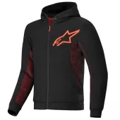 Pánská mikina na moto Alpinestars Chrome Air sport black/fluo red