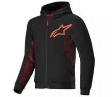 Pánská mikina na moto Alpinestars Chrome Air sport black/fluo red