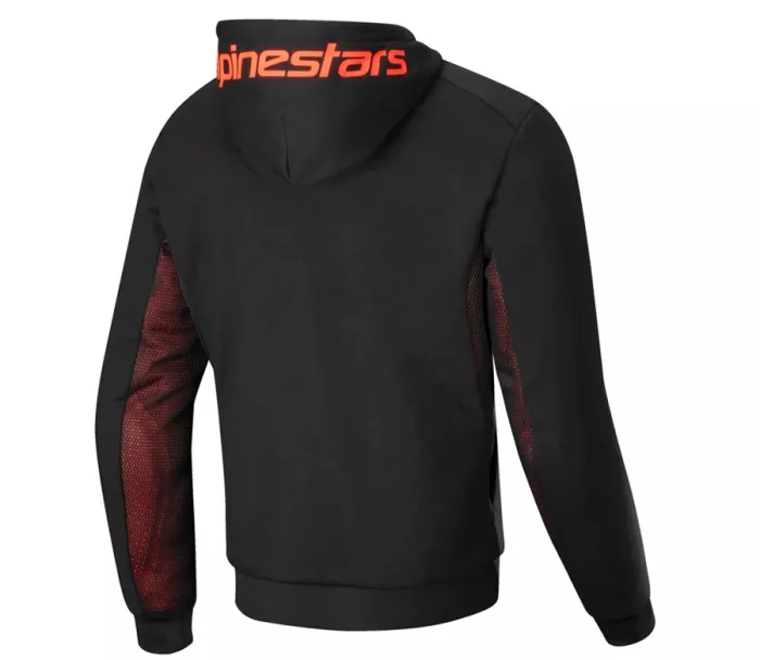 Pánská mikina na moto Alpinestars Chrome Air sport black/fluo red