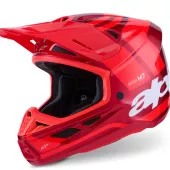 Motokrosová helma Alpinestars SM7 Core red glossy
