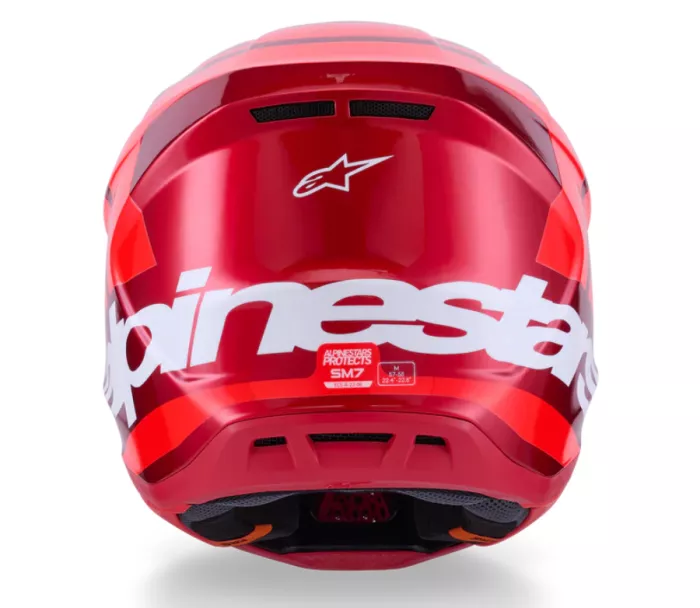 Motokrosová helma Alpinestars SM7 Core red glossy Motokrosová helma Alpinestars SM7 Core red glossy