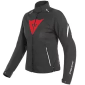 Dámská bunda na moto Dainese LAGUNA SECA 3 D-DRY BLACK/LAVA-RED/WHITE