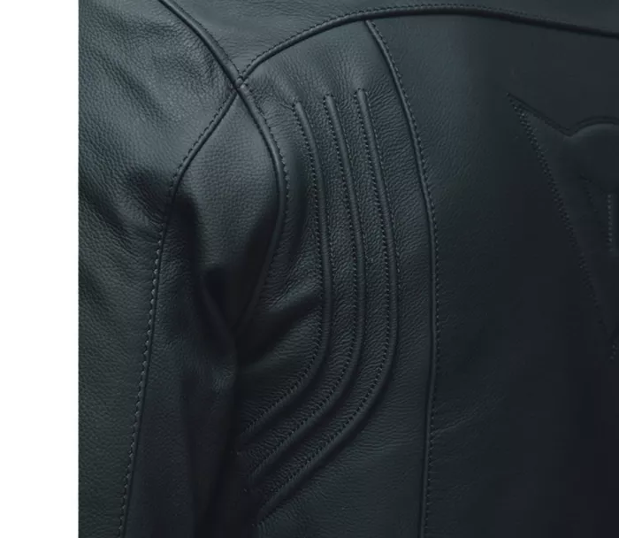 Kožená bunda na motorku Dainese Razon 2 black