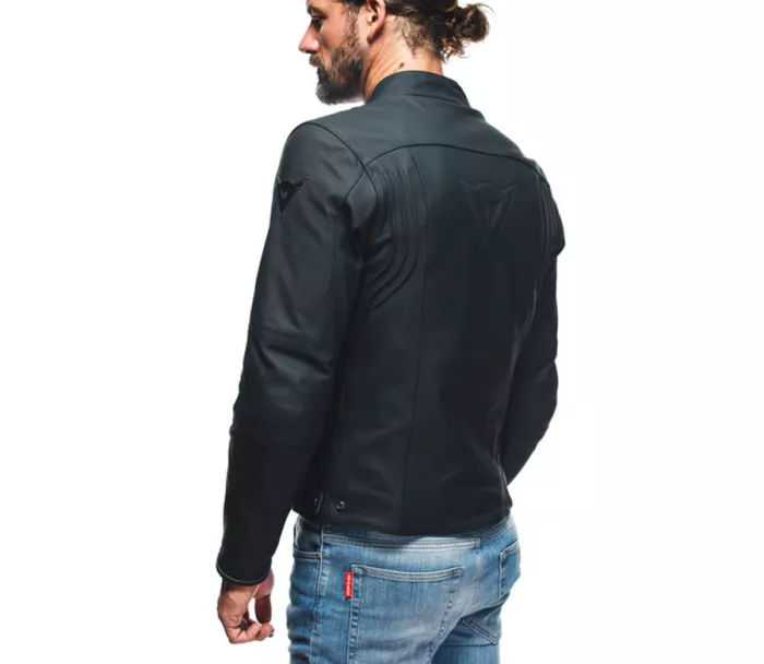 Kožená bunda na motorku Dainese Razon 2 black