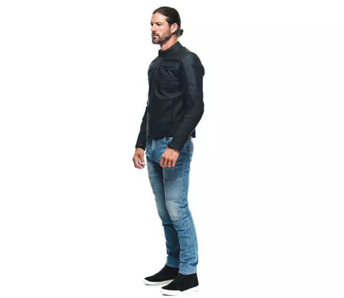 Kožená bunda na motorku Dainese Razon 2 black