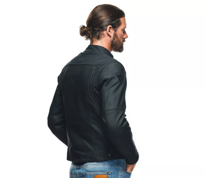 Kožená bunda na motorku Dainese Razon 2 black
