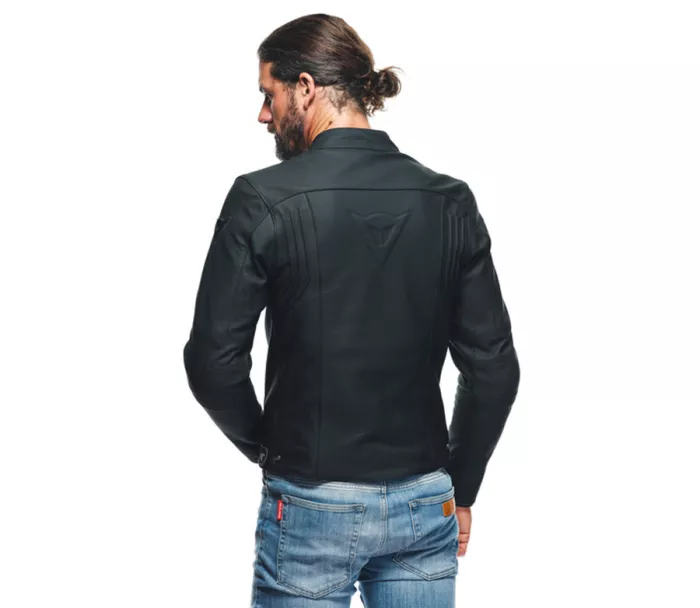 Kožená bunda na motorku Dainese Razon 2 black