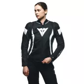 Dámská bunda na moto Dainese AVRO 5 TEX BLACK/WHITE