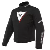 Bunda na moto Dainese VELOCE D-DRY®BLACK/WHITE/LAVA-RED