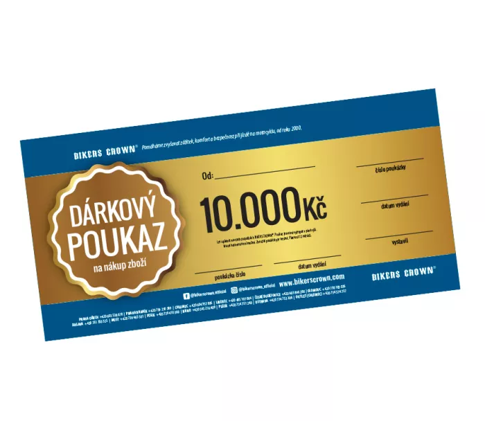 Dárkový poukaz v hodnotě 10.000 Kč